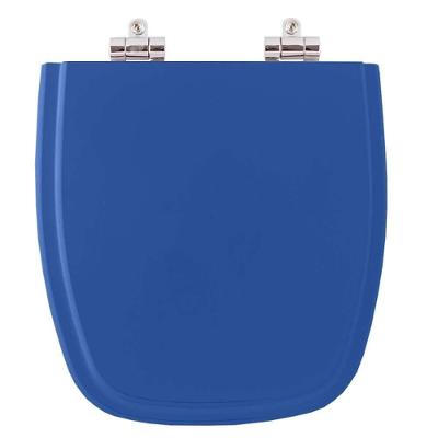 Assento Sanitário Versato Alongado Resina Plástica Fechamento Suave Azul Mineral Pontto Lavabo