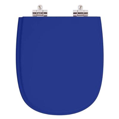 Assento Sanitário Sabatini Alongado Resina Plástica Fechamento Suave Azul Pontto Lavabo