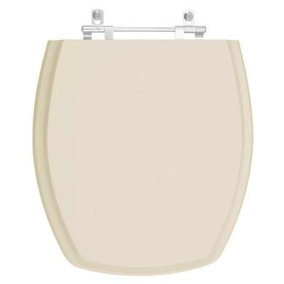 Assento Sanitário Thema Bone Oval Resina Plástica Parafusado Convencional Bege