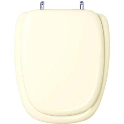 Assento Sanitário Venice Oval Poliuretano Parafusado Almofadado Bege Claro Pontto Lavabo