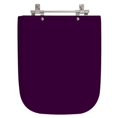 Assento Sanitário Tivoli Ametista para Vaso Ideal Standard Alongado MDF Fechamento Convencional Roxo