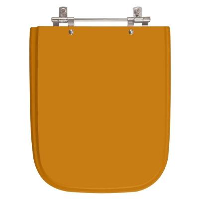 Assento Sanitário Tivoli Alongado MDF Fechamento Convencional Laranja Pontto Lavabo