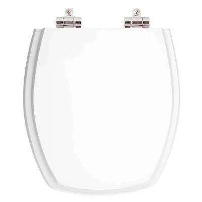 Assento Sanitário Thema Alongado Resina Plástica Fechamento Suave Branco Pontto Lavabo