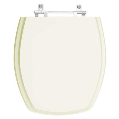 Assento Sanitário Thema Biscuit Oval Resina Plástica Parafusado Convencional Bege