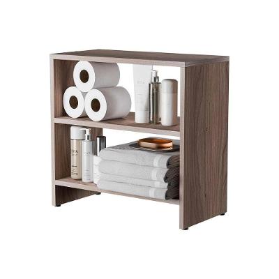 Gabinete para Banheiro Nogal de Chão sem Porta sem Gaveta MDF 50CM Marrom