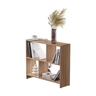 Estante Barcelona 3 Prateleiras Madeira MDP 70CM Marrom Mercado das Prateleiras