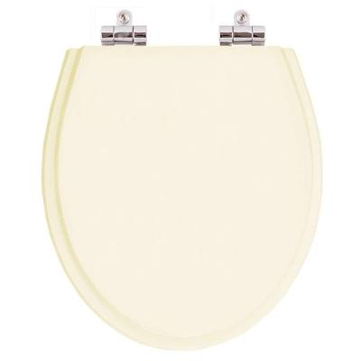 Assento Sanitário Windsor Alongado Resina Plástica Fechamento Suave Creme Pontto Lavabo