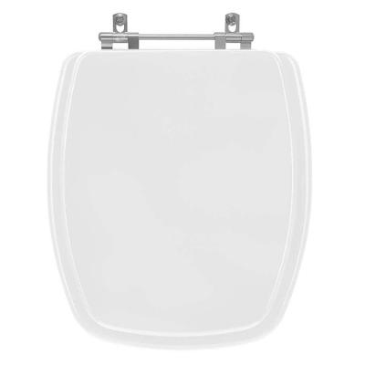 Assento Sanitário Stylus Alongado Resina Plástica Convencional Branco Pontto Lavabo
