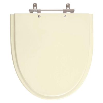 Assento Sanitário Studio Bone para Vaso Incepa Alongado MDF Fechamento Convencional Bege Pontto