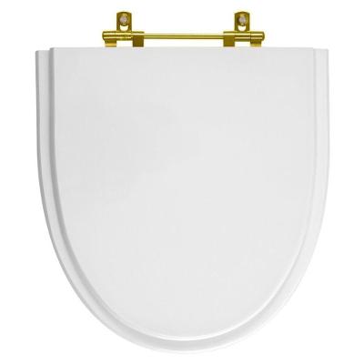 Assento Sanitário Studio Alongado MDF Fechamento Convencional Branco Pontto Lavabo