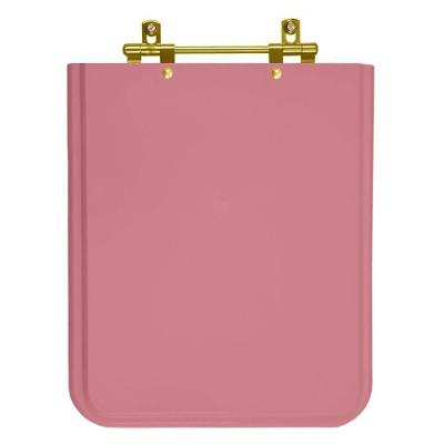 Assento Sanitário Square Wild Rose Quadrado MDF Convencional Almofadado Rosa Pontto Lavabo