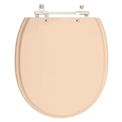 Assento Sanitário Village Rosa Floral MDF Fechamento Convencional Alumínio Anodizado Rosa Pontto