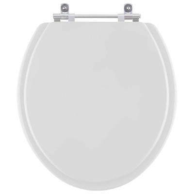 Assento Sanitário Sterling Silver Oval Poliéster Convencional Almofadado Cinza Pontto