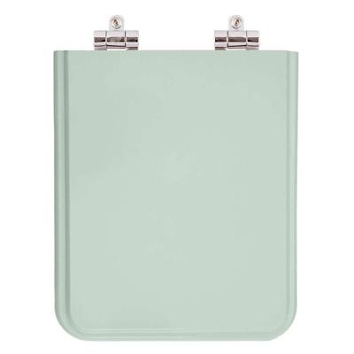 Assento Sanitário Square Quadrado Resina Plástica Fechamento Suave Verde Água Pontto Lavabo