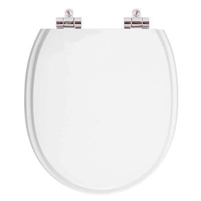 Assento Sanitário Village Alongado Resina Plástica Fechamento Suave Branco Pontto Lavabo