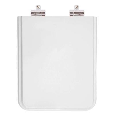 Assento Sanitário Square Quadrado Resina Plástica Fechamento Suave Soft Close Branco Pontto Lavabo