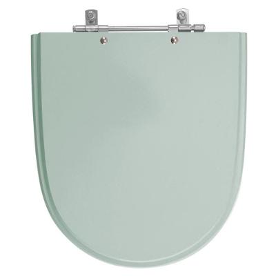 Assento Sanitário Mondiale para Vaso Celite MDF Fechamento Alumínio Anodizado Azul Pontto