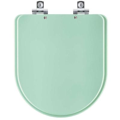 Assento Sanitário Jasmim Alongado Polipropileno Fechamento Suave Verde Claro Pontto Lavabo para Vaso