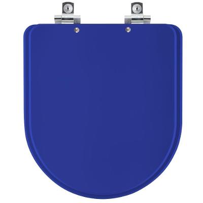 Assento Sanitário Jasmim Alongado Polipropileno Parafusado Fechamento Suave Azul Pontto Lavabo