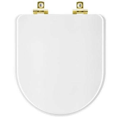 Assento Sanitário Meridian Alongado Polipropileno Parafusado Fechamento Suave Branco Pontto Lavabo