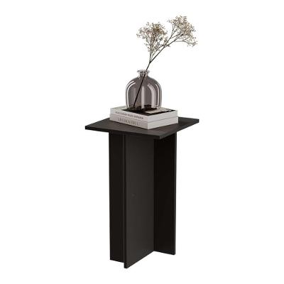 Mesa de Cabeceira Kyoto sem Gavetas MDF-MDP Moderno Preto Mercado das Prateleiras