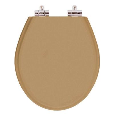 Assento Sanitário Ideal Standard Oval Resina Plástica Fechamento Suave Amêndoa Pontto Lavabo