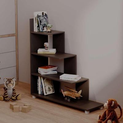 Estante Infantil Ladder 3 Prateleiras Madeira MDP 15mm 96CM Preto