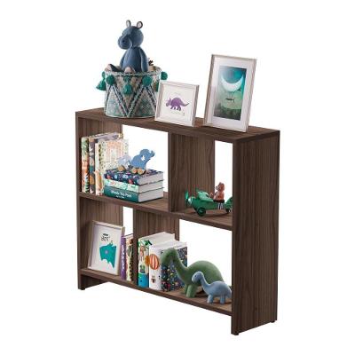 Estante Infantil Barcelona sem Porta sem Gavetas MDP 15mm 70CM Marrom Mercado das Prateleiras