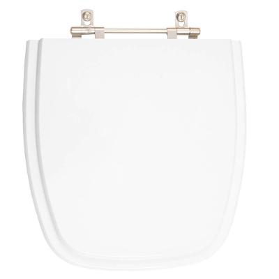 Assento Sanitário Like Alongado MDF Alumínio Anodizado Branco Pontto Lavabo