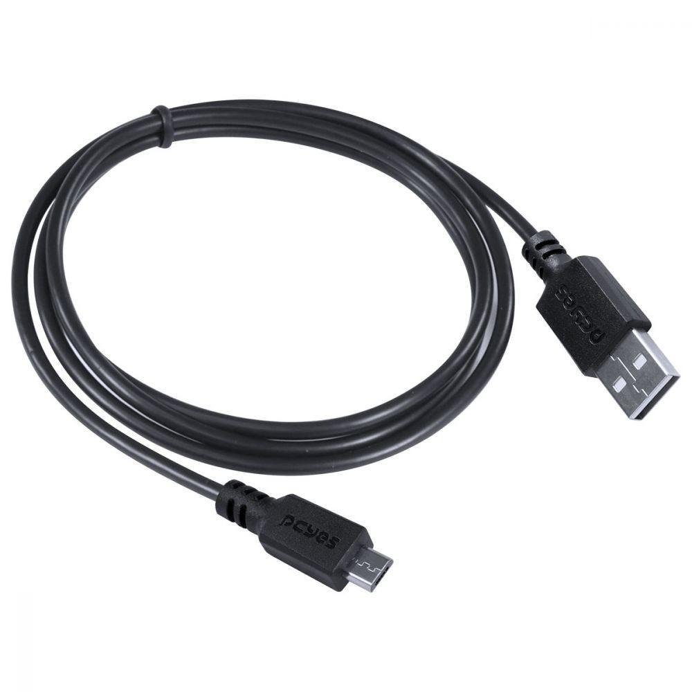Cabo Para Celular Smartphone Micro Usb Para Usb A 2.0 1 Metro Preto - Pmuap-1 - 4