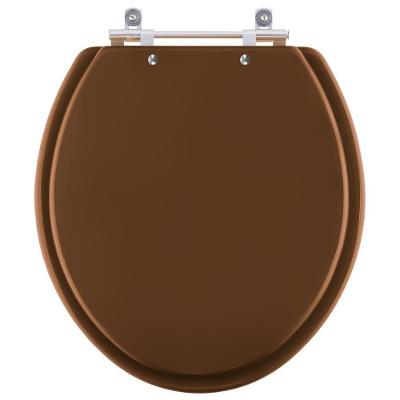 Assento Sanitário Liberty Oval MDF Fechamento Convencional Laqueado Ocre Pontto Lavabo