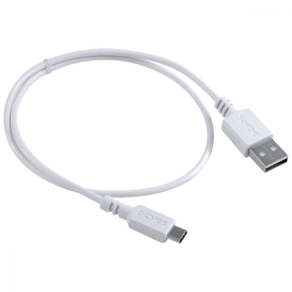 Cabo Para Celular Smartphone Usb A 2.0 Para Usb Tipo C 50 Cm Branco - Puacb-05 - 6