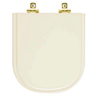 Assento Sanitário Vogue Plus Alongado Parafusado Fechamento Suave Creme Pontto Lavabo 40CM