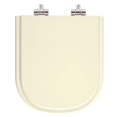 Assento Sanitário Vogue Plus Alongado Resina Plástica Fechamento Suave Creme Pontto Lavabo