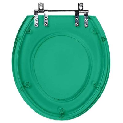 Assento Sanitário Oval Resina Plástica Convencional Verde Transparente Pontto Lavabo