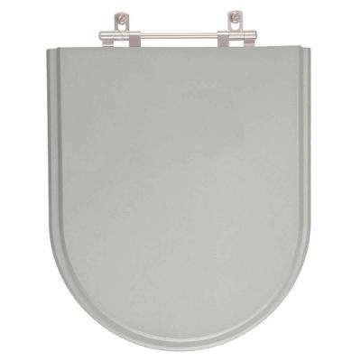 Assento Sanitário Jasmim Oval Polipropileno Parafusado Convencional Cinza Escuro