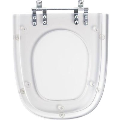 Assento Sanitário Monte Carlo Alongado Resina Plástica Parafusado Convencional Transparente Pontto