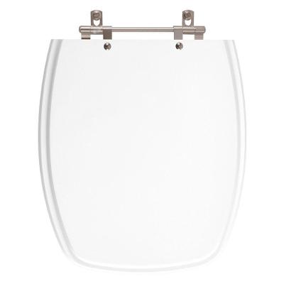 Assento Sanitário Laguna Oval Resina Plástica Parafusado Branco Pontto Lavabo
