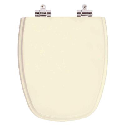 Assento Sanitário Monte Carlo Alongado Resina Plástica Fechamento Suave Creme Pontto Lavabo