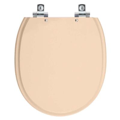 Assento Sanitário Village Alongado Polipropileno Fechamento Suave Rosa Floral Pontto Lavabo
