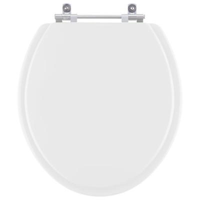 Assento Sanitário Ivy Alongado MDF Alumínio Anodizado Branco Pontto Lavabo