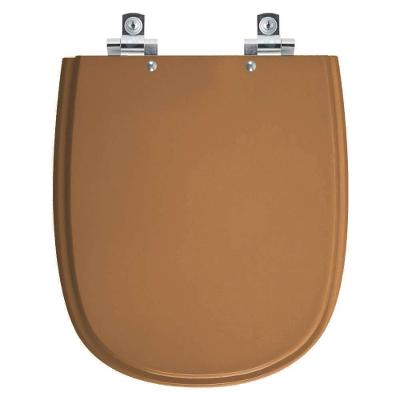 Assento Sanitário Donna Alongado Polipropileno Fechamento Suave Ocre Pontto Lavabo