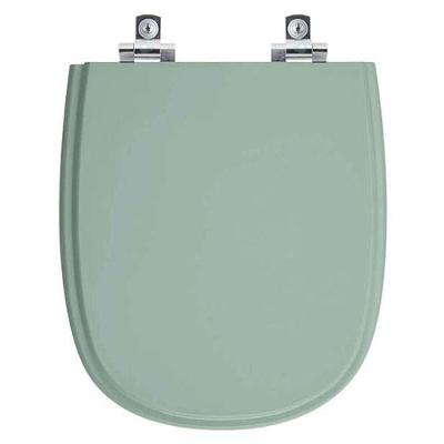 Assento Sanitário Donna Alongado Plástico Fechamento Suave Verde Claro Pontto Lavabo