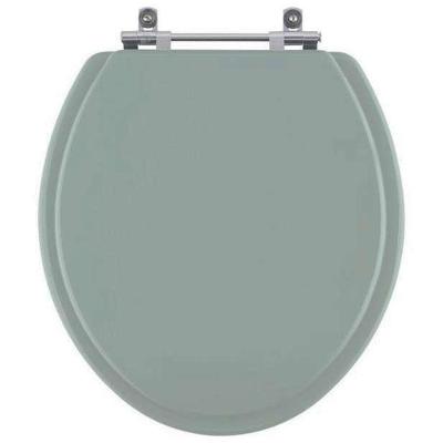Assento Sanitário Oval para Bacia Deca MDF Fechamento Convencional Verde Malva Pontto Lavabo