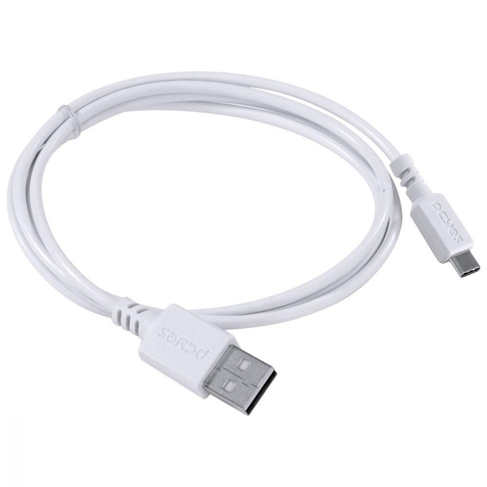 Cabo Para Celular Usb A 2.0 Para Usb Tipo C 1 Metro Branco - Puacb-01 - 5