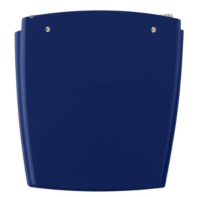 Assento Sanitário Nuage Navy MDF Fechamento Convencional Alumínio Anodizado Azul Escuro