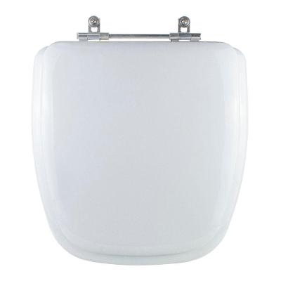 Assento Sanitário Mariana Oval Poliuretano (PU) Almofadado Branco Pontto Lavabo