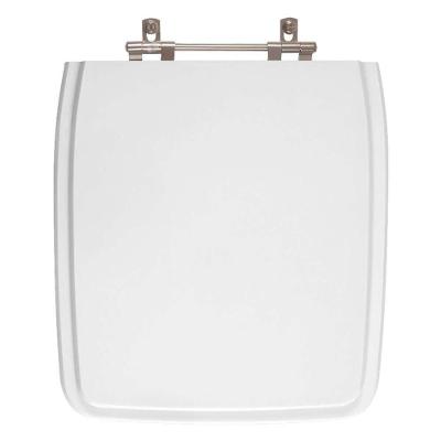 Assento Sanitário Malva Alongado Resina Plástica Parafusado Convencional Branco Pontto Lavabo
