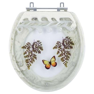 Assento Sanitário Luxo Oval Resina Plástica Parafusado Convencional Bege Claro Pontto Lavabo