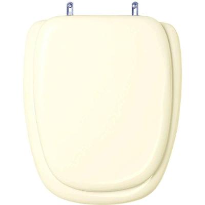 Assento Sanitário Primula Alongado PVC Convencional Almofadado Marfim Pontto Lavabo 6LPF